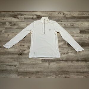 RLX Ralph Lauren White Quarter-Zip Pullover | Women’s Size S